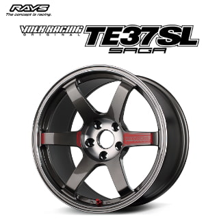 ホイール単品 1台分 RAYS VOLK RACING TE37 SAGA SL（レイズ ボルクレーシング TE37 サーガ SL）18インチ 9.5J +35 5H 114.3 FACE-4 三菱 ランサーエボリューションX 新品  即日配送可能